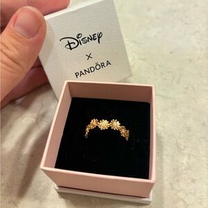 Pandora Sparkling Daisy Flower Crown Ring (rose gold)